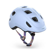 Zwarte kinderfietshelm MET Hooray met vlammenprint, stevige bescherming voor kinderen van 46-52 cm, S/XS maat