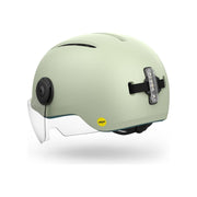 Groene MET Vibe On MIPS speed pedelec helm voor stad en e-bike, veilige en stijlvolle fietshelm in maat S (52-56 cm).