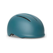 Zwarte MET Vibe E-bike helm met USB LED-achterlicht, geschikt voor hoofdmaten 52-56 cm, met ventilatie en veiligheidsvoorzieningen.