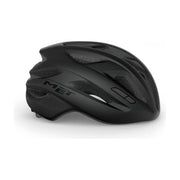 Zwarte MET Idolo racefietshelm met Mips voor heren, maat 52-59 cm, liggend op een witte achtergrond