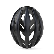 MET Trenta 3K Carbon MIPS racefietszadel met aerodynamisch ontwerp en ventilatie, topzicht van de helm voor wegwielrennen