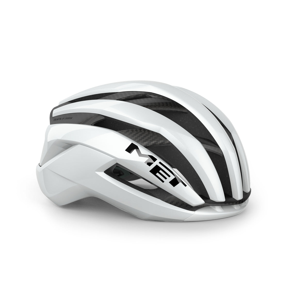 MET Trenta 3K Carbon MIPS racefiets helm met aerodynamisch ontwerp en carbon afwerking, geschikt voor wielrenners.