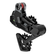 Sram Rival Xplr AXS E1 13-speed achterderailleur met full mount en max 46T voor gravel- en mountainbikes, zichtbaar in afbeelding