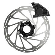 Zwarte Sram Rival Axs E1 12/13V hydraulische shifters met carbon handgrepen en uitwendige remklauwen voor racefietsen