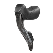Sram Rival Axs E1 12/13V hydraulische shifters voor racefiets, zwart carbon, linkervoorbeeld met bedieningsknoppen