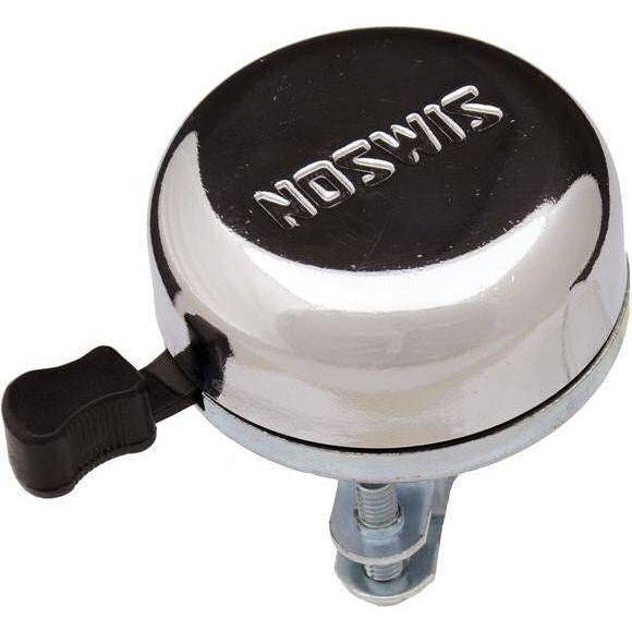 Simson fietbel traditioneel met ronde knop en messing afwerking, geschikt voor klassieke fietsaccessoires