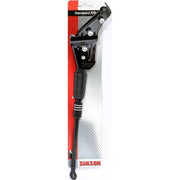 Zwarte Simson MTB/ATB/Racing zijstandaard, stevige standaard voor fiets, zichtbaar op afbeelding s020428-1.
