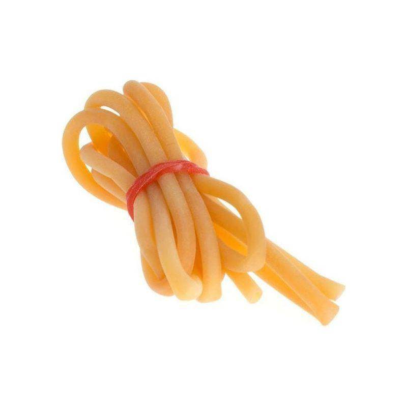 Simson ventielslang voor ventielaccessoires, helder zichtbaar op de afbeelding, geschikt voor fiets- en bromfietsventielen.