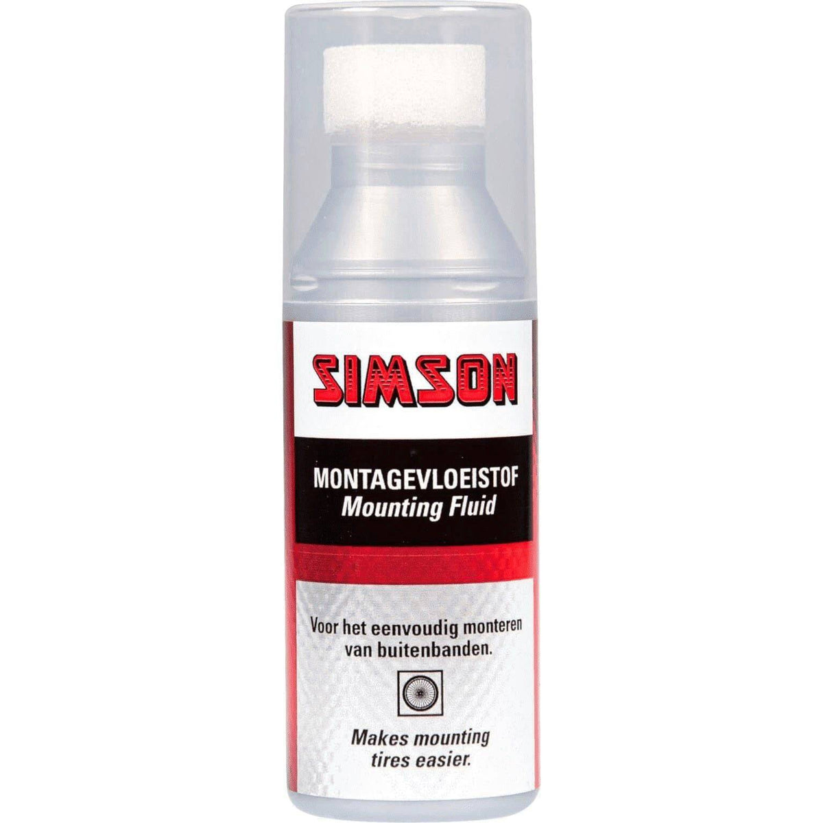 Simson banden montagevloeistof voor bandreparaties, 50 ml, geschikt voor snel en veilig bandenmonteren en repareren.