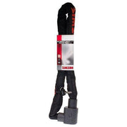 Simson kettingslot "Mighty" 10mm x 100cm, stevig slot voor fietsbeveiliging, zichtbaar in de afbeelding.