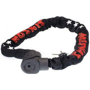 Simson kettingslot "Mighty" 10mm x 100cm met stevige metalen ketting en slot voor fietsbeveiliging