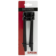 Simson Ringslot montageset Flex, toebehoren voor fietsaccessoires, inclusief slot en bevestigingsmateriaal in de afbeelding