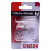 Simson kettingschakel 3/32 inch derailleur voor 5/6/7-speed fietsen, zichtbaar met kettingschakels en pennen