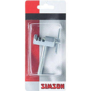 Simson kettingpons met handvat en ketting, geschikt voor elektrische werkzaamheden, in zwart en grijs, zichtbaar in de afbeelding.