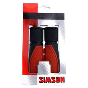 Simson Handvatten Lifestyle, natuurlijke houten handvatten voor fiets of scooter, zichtbaar in de afbeelding.