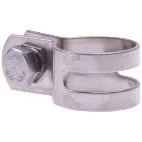 Simson Rembandage rond van roestvrij staal, diameter 22 mm, montagestukken en bouten voor stevige bevestiging.
