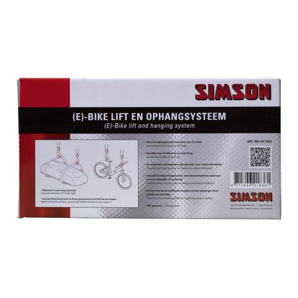 Simson (E)-Bike Lift En Ophangsysteem - Le Coq Wielerartikelen
