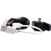 Simson USB LED-lamp 'Eyes' in wit, koplamp met oogontwerp, geschikt voor gadgets en verlichting, op een witte achtergrond