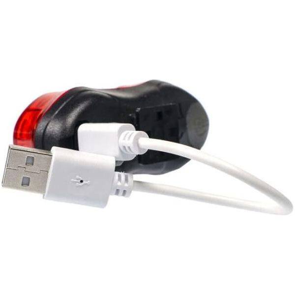 Simson USB LED-lamp "Eyes" in rood, achterlicht met opvallend ontwerp, geschikt voor fiets- en motorverlichting.