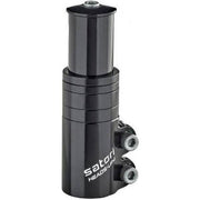 Satori Ahead stuurpen-adapter Up-4 met spacers in mat zwart, geschikt voor 1-1/8 inch stuurpennen, fietsaccessoire