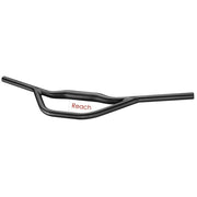 Mat zwarte Satori Falcon Aero MTB stuur met Ø31.8mm en lengte van 700mm, ontworpen voor mountainbikes met aerodynamisch ontwerp