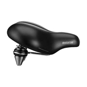Zwarte Selle Royal Manhattan Royalgel stadsfiets en E-bike zadel, comfortabel unisex ontwerp voor stedelijke ritten.