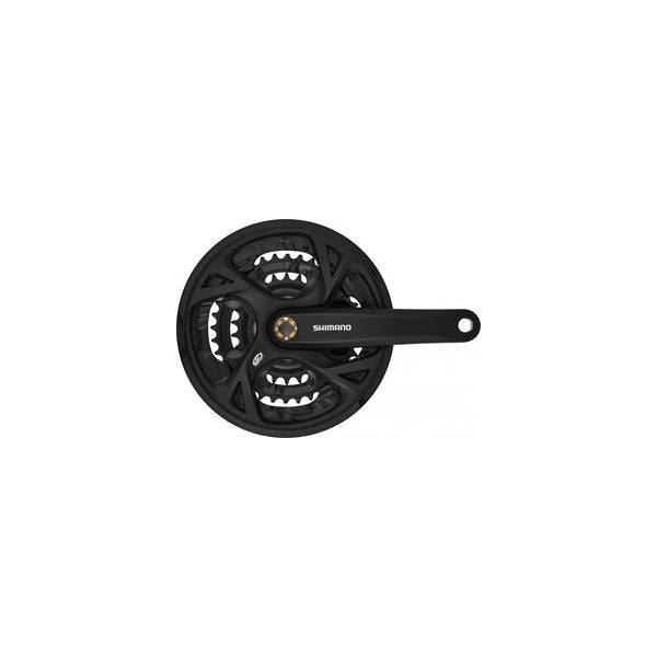 Shimano Crankstel 3 X 9 Speed Trekking Fc-M371 - 175/48-36-26T - Zwart - Le Coq Wielerartikelen