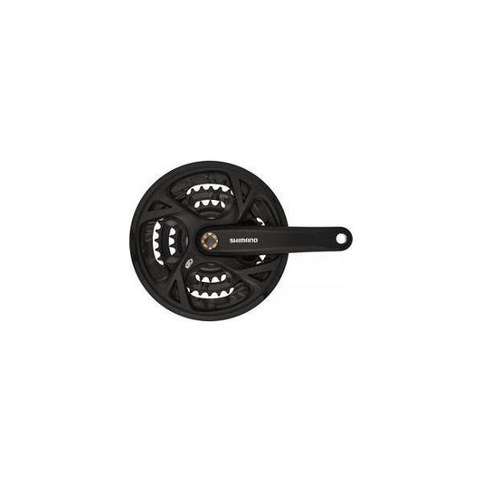 Shimano Crankstel 3 X 9 Speed Trekking Fc-M371 - 175/48-36-26T - Zwart - Le Coq Wielerartikelen
