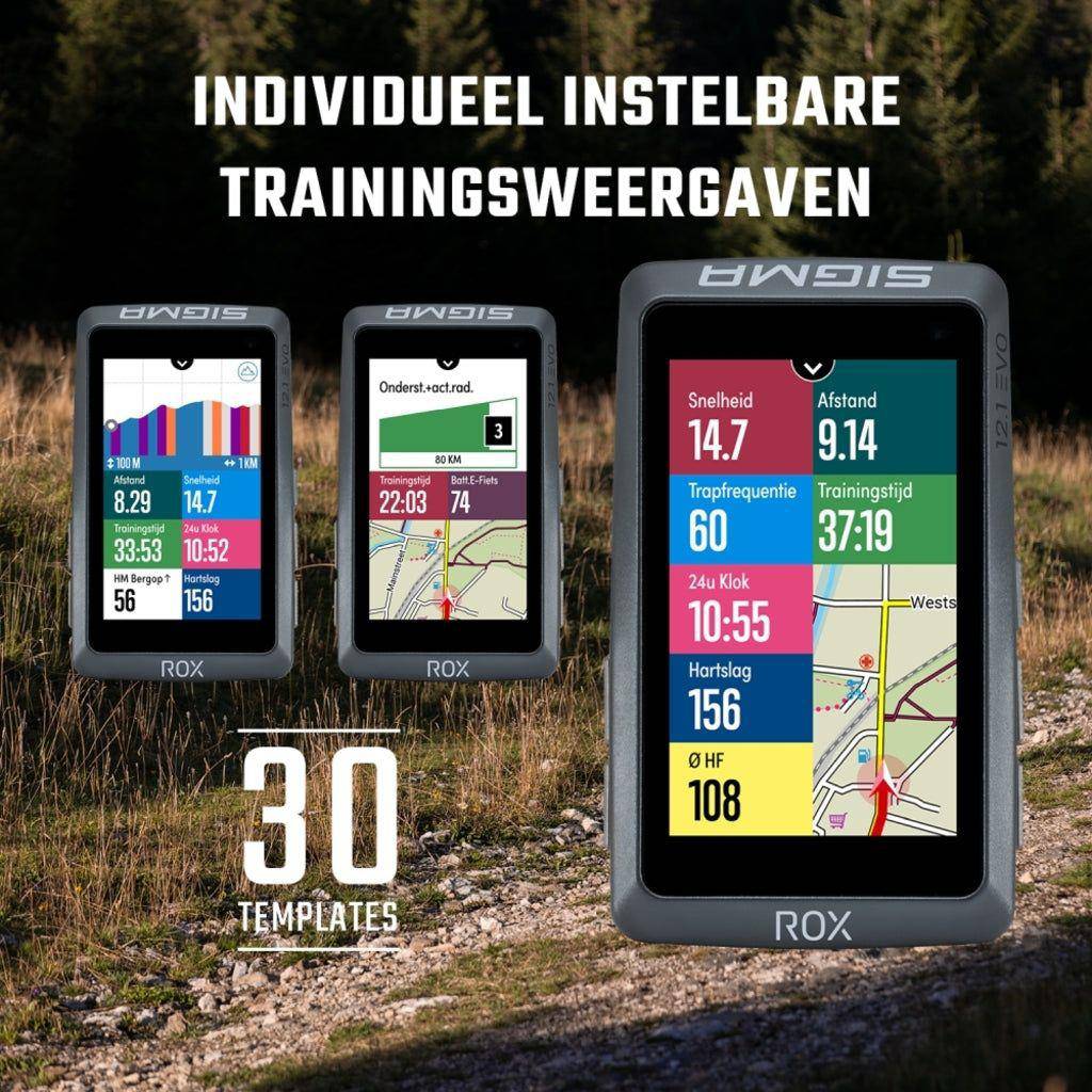 Sigma Fietscomputer Rox 12.1 Evo Set Sensoren - Le Coq Wielerartikelen