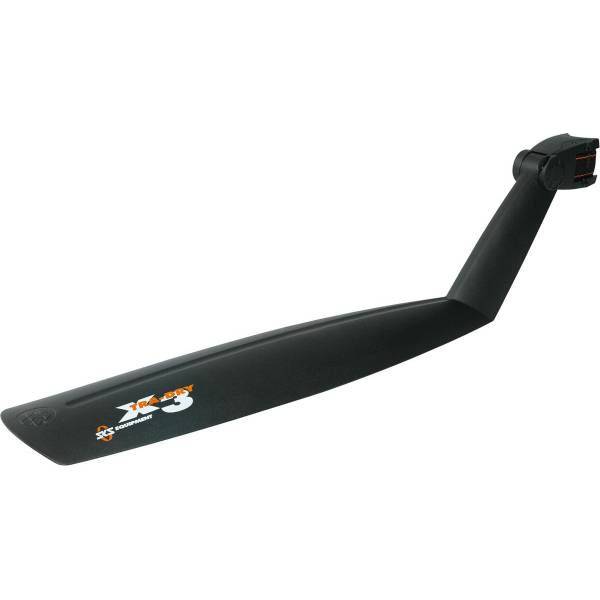Zwart SKS X-Tra Dry achterspatbord voor 26-inch fietsen, gemaakt van PVC, beschermt tegen water en vuil