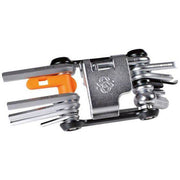 SKS Tom 18 Multitool met 18 functies, neopreen etui, compact en veelzijdig voor fietsreparaties en onderhoud.