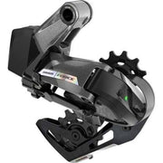 Sram Apex AXS XPLR D1 12-voudige achterderailleur voor mountainbikes, zwart met mechanische onderdelen zichtbaar