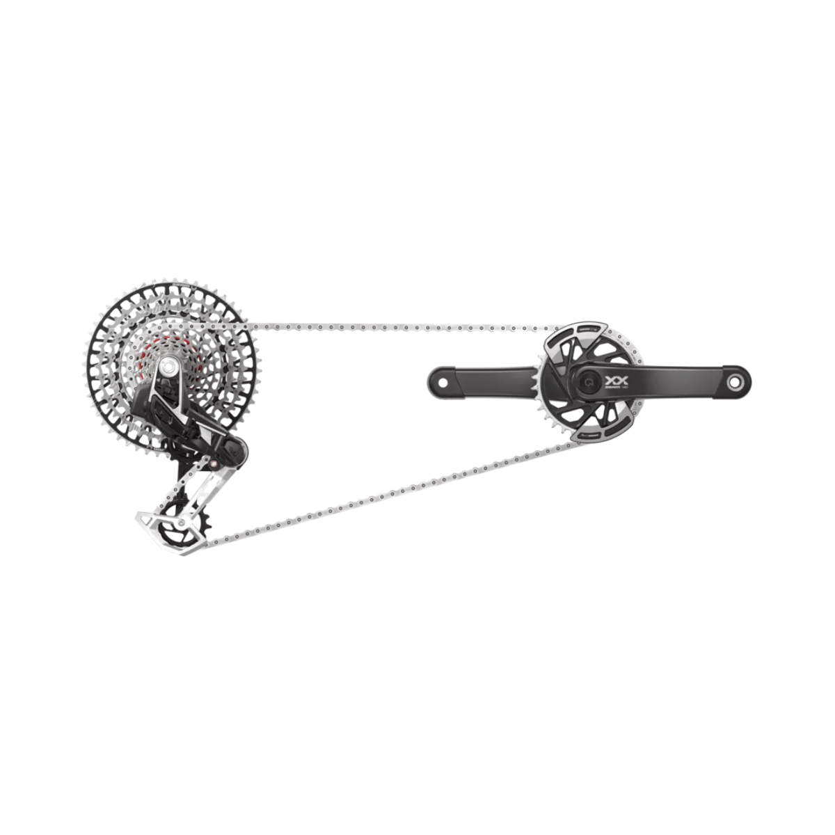 Sram Groepset XX Eagle T AXS D1 12V T-Type Full Mount 175mm 32T 10-52T - Le Coq Wielerartikelen