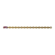 Sram PCXX1 12-speed ketting voor mountainbikes, 11/128 HollowPin 126 schakels, goudkleurige fietsketting op afbeelding