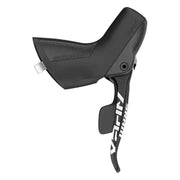 Zwarte Sram Apex 1 DM R Hydro Db DoubleTap 11-speed shifter rechtskant, zichtbaar in zijaanzicht, voor racefiets.