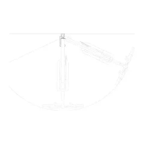 Topeak Swing-Up fiets ophangsystemen voor het ophangen van een fiets aan de muur, zwart metalen frame met ophanghaken