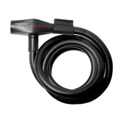 Zwart Trelock kabelslot SK415, 180 cm lang en 15 mm breed, zichtbaar in de afbeelding.