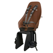 Urban Iki Ta-Ke Bio Easyfix achterzitje voor fiets, beige en zwart, stevig en comfortabel voor kinderen achter op de fiets