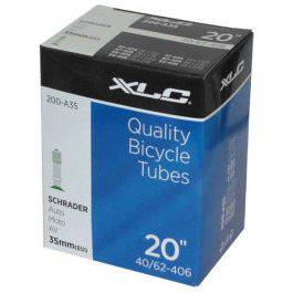 XLC binnenband 20x4.0-4.9 inch met 33mm ventiel, geschikt voor fietsbanden, zichtbaar in de afbeelding