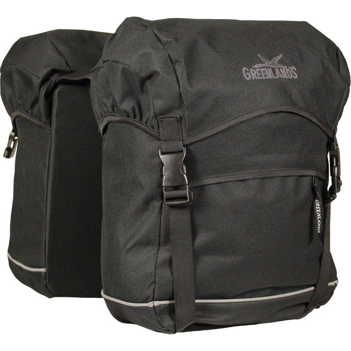 Greenlands Dubbele Fietstas Travel Bag 40 Liter 30 X 37 X 17 (2X) - Zwart - Le Coq Wielerartikelen