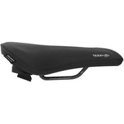 Terry Fisio Flex Gel dames fietszadel voor stadsfiets en e-bike, zwart, met comfortabel gelkussen en ergonomisch ontwerp