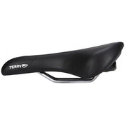 Zwart Terry Figura GT Max damesfiets zadel voor stadsfiets en e-bike, comfortabel en ergonomisch ontworpen.