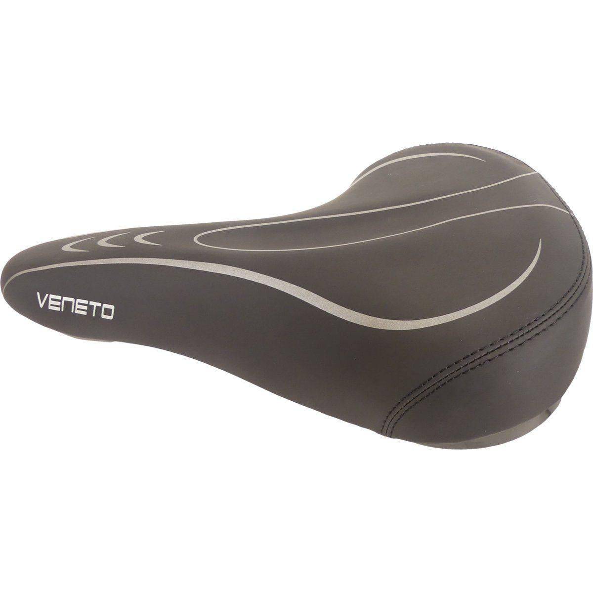 Edge Fietszadel Veneto Met Achterlicht - Zwart - Le Coq Wielerartikelen