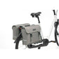 New Looxs Dubbele Fietstas Fiori Nomi 30 Liter 37 X 33 X 12,5 Cm (X2) - Grijs - Le Coq Wielerartikelen