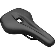 Ergon SF herenfiets zadel op stadsfiets en e-bike, ergonomisch ontworpen met zachte bekleding en ondersteuning.