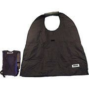 Zwarte Mirage stuurtas voor vouwfietsen 16" en 20", geschikt voor Mirage schoudertas, zichtbaar op de fiets.