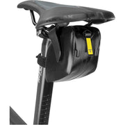 Topeak Dynawedge WP Strap zadeltas met bevestigingsriemen, waterdichte fietsaccessoire voor stevige bagage.
