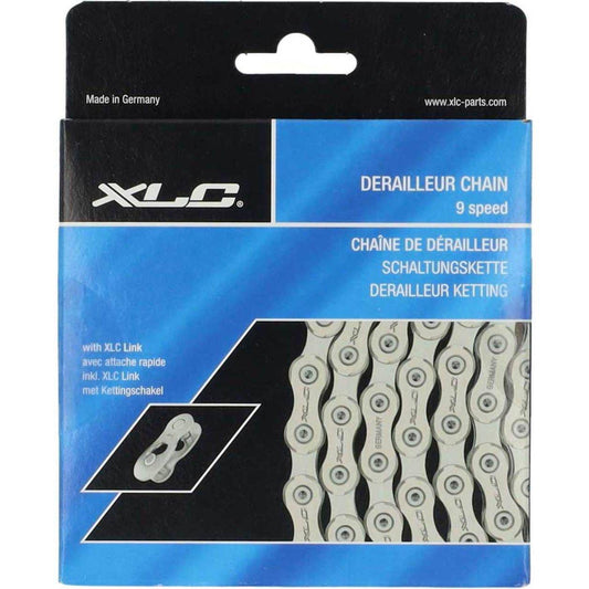Ketting XLC CC-C02 9V 11/128 Zilver 114 Schakels - Le Coq Wielerartikelen