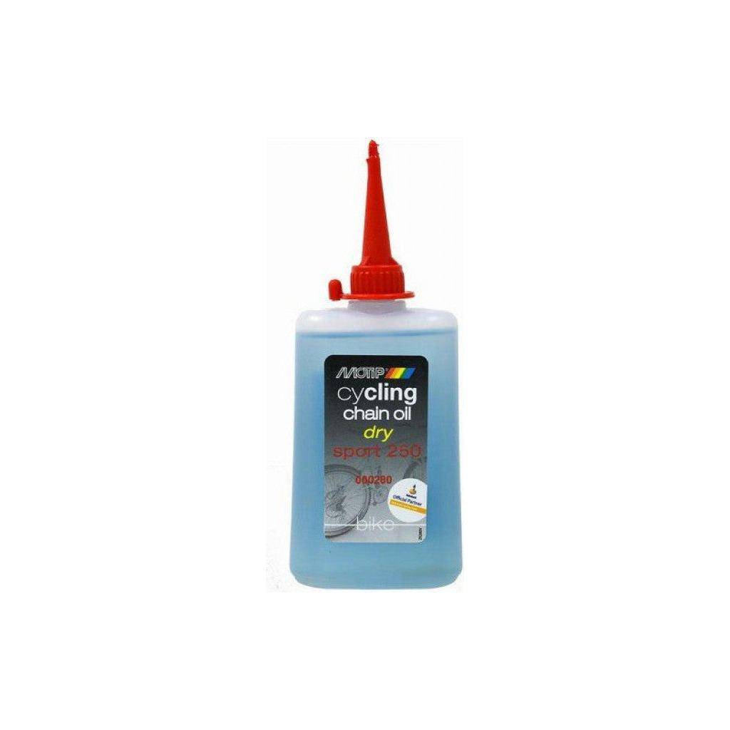 Motip Cycling Sport kettingolie droog, 100 ml, smeermiddel voor fietskettingen, geschikt voor sportief gebruik