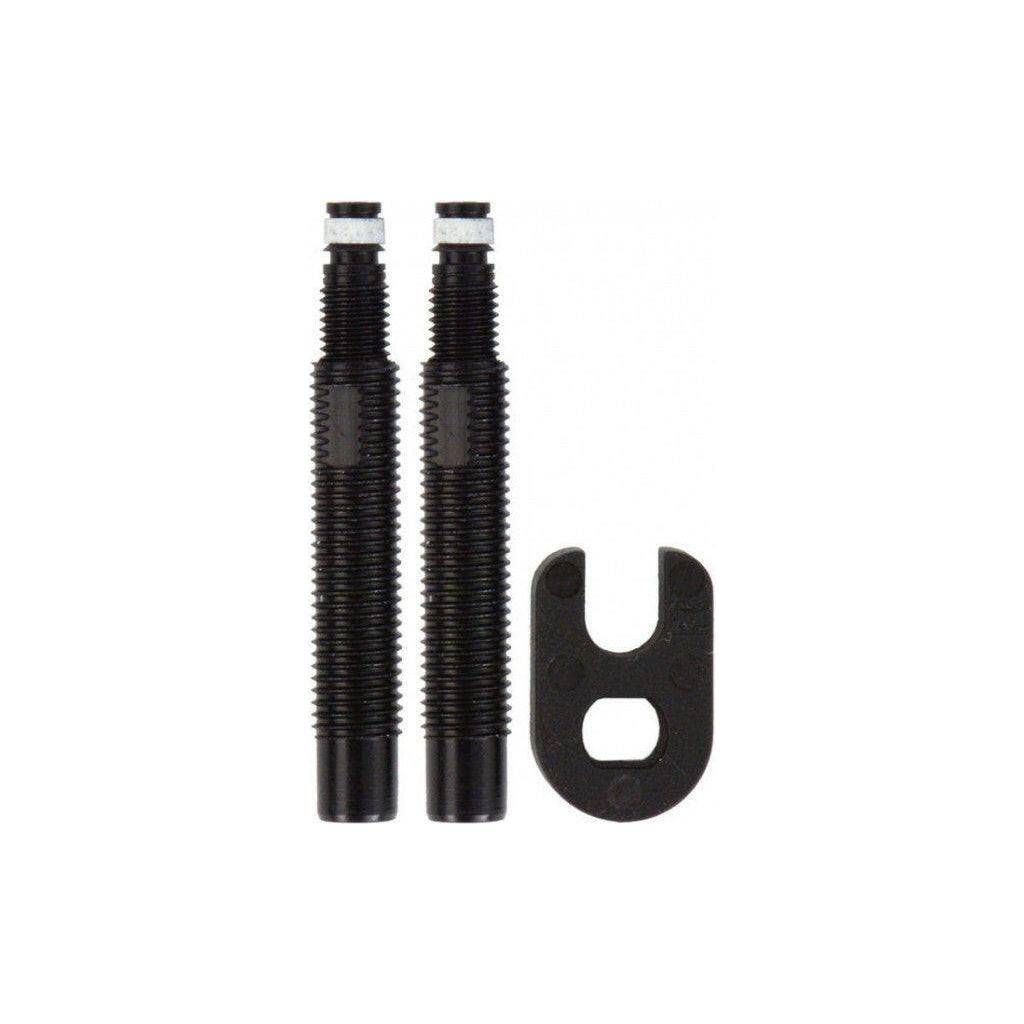 Aluminium tubeless ventielverlenger van Schwalbe met stevige constructie voor fietsbanden.